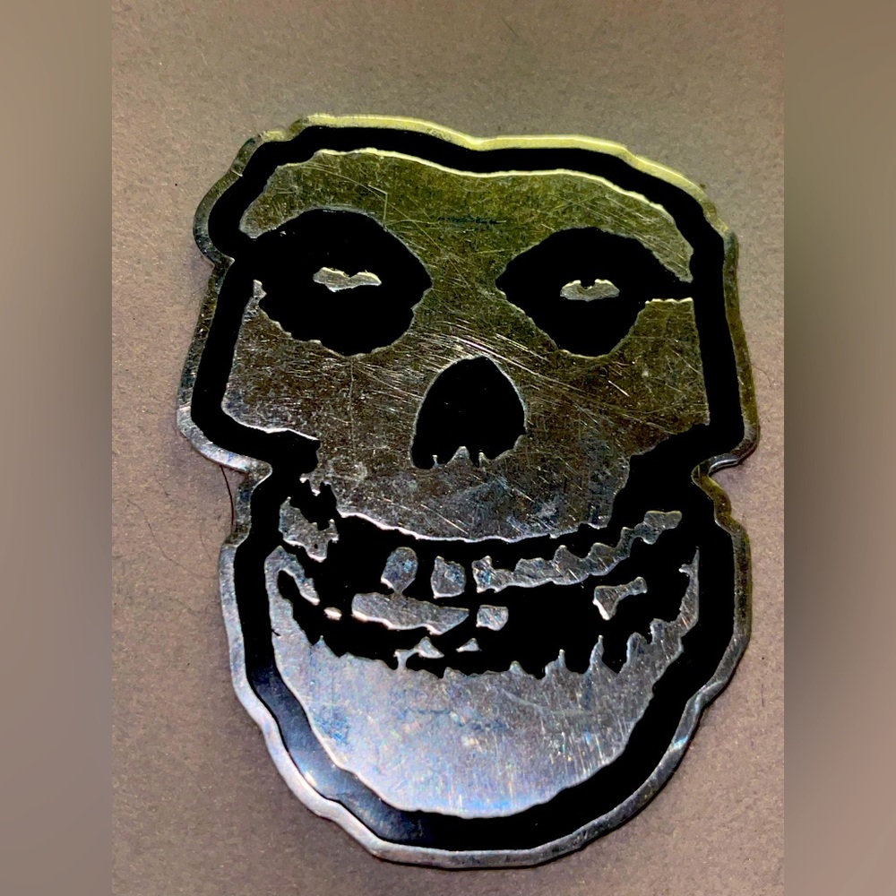Misfits Silvery Thin Plastic Sticker. NWT